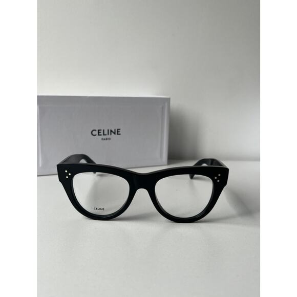 NEW Celine CL5003IN Caty Cat Eye Eyeglasses Frames in Black - Picture 5 of 8